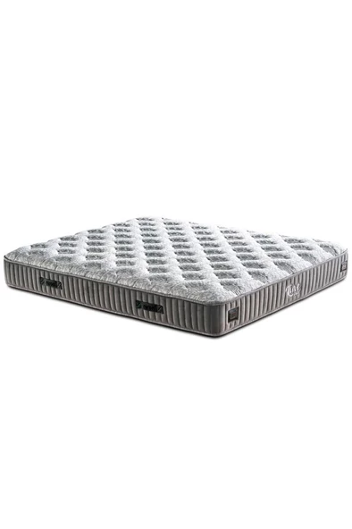 Line Visco Yatak 200x200 cm Çift Kişilik 28 cm Visco Süngerli Yaylı Lüks Yatak Orta Sert Koyu Gri ürün görseli 1