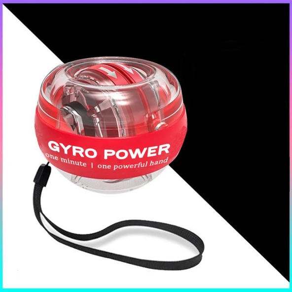 Autostart Çantalı Multilight Powerball Bilek Egzersiz Topu Kırmızı ürün görseli 1