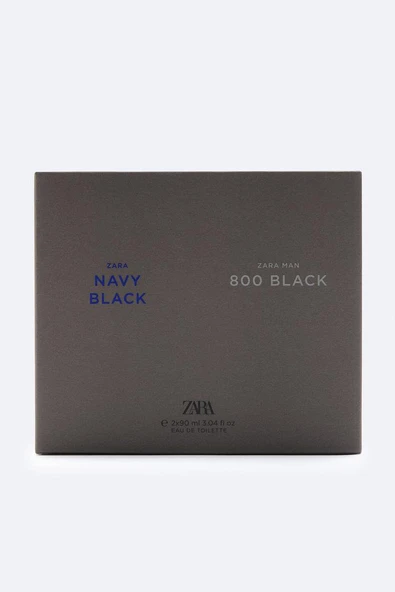ZARA MAN NAVY BLACK + ZARA MAN 800 BLACK EDT 2X 90ML ürün görseli 1