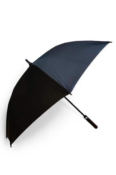 Erkek Şemsiye Siyah Renk Baston Protokol Şemsiye 110 Cm Çap 95 Cm Boy 8 Telli ürün görseli 1