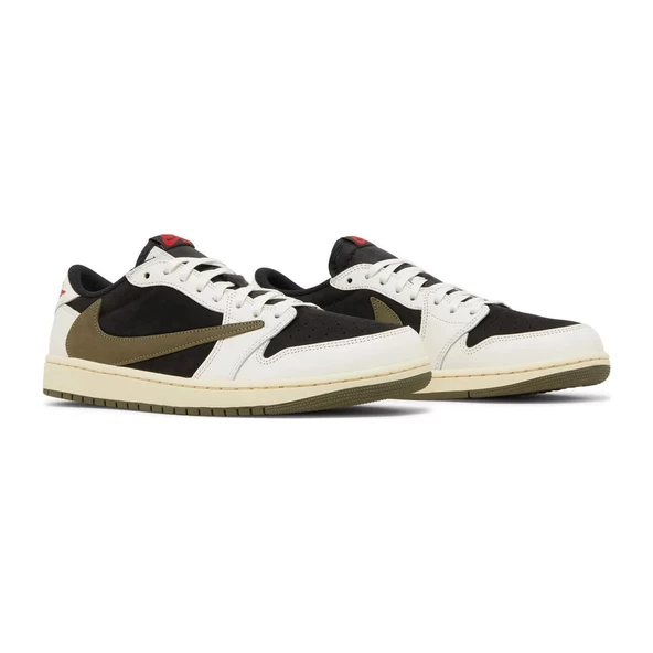 Air Jordan 1 Low x Travis Scott Olive - Resim 3