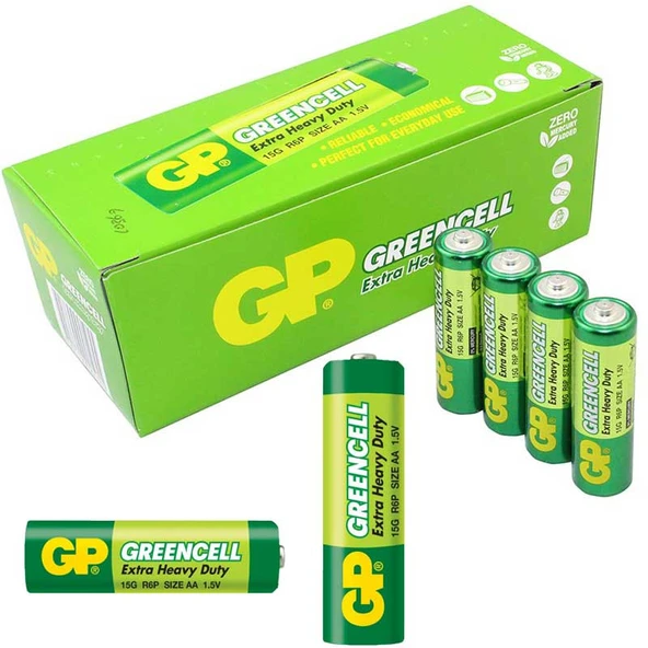(2 ADET FİYATI ) GP 15G-2S4 GREENCELL R6 AA KALEM PİL ürün görseli 1