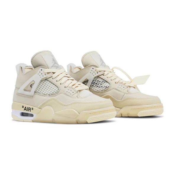 Air Jordan 4 Retro Off-White Sail - Resim 3