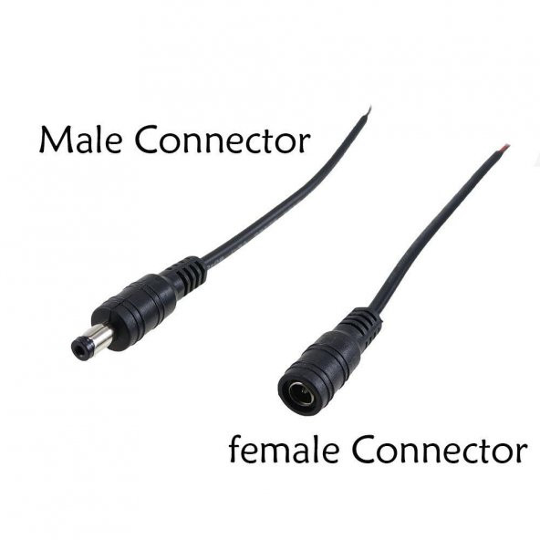 Dc Adaptör Jak Set Erkek Dişi Kaliteli 2.1mm - Resim 3