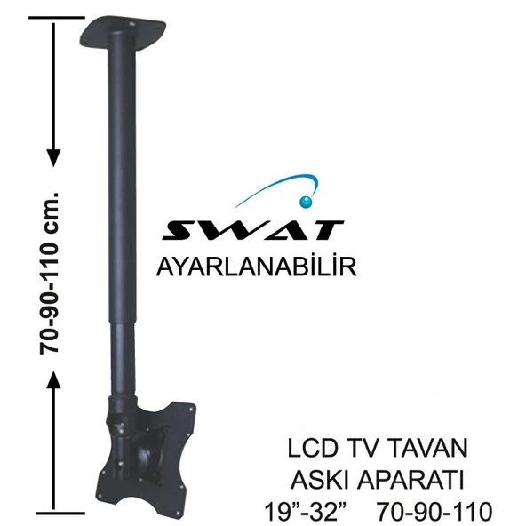 SWAT TV TAVAN ASKI  APARATI 19"-32" 70-90-110 200-200 ürün görseli 1