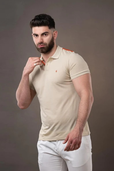 SAN&FA POLO YAKA SLİMFİT ERKEK T-SHİRT ürün görseli 1