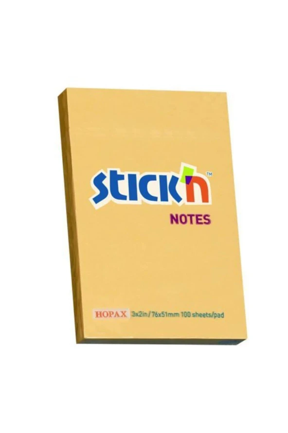 Hopax Stickn 76x51mm Yapışkanlı Not Kağıdı Pastel Kavun içi 100 Yaprak (1 Paket 12 Adet) ürün görseli 1