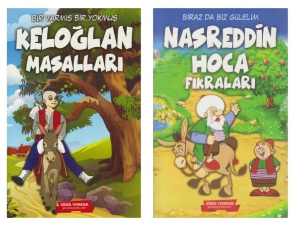 Gönül Nasreddin Hoca Fıkraları + Keloğlan Masalları 2 Kitap ürün görseli 1