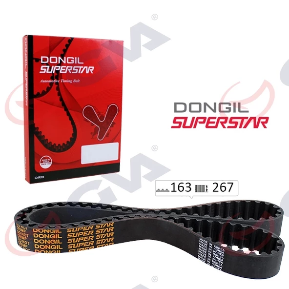 TRİGER KAYIŞI 163x267 AVENSIS 2.0 İ 97-03 -CAMRY 2.2 İ 91-01 -CARINA 2.0 İ 87-97 -RAV4 2.0 İ 9 ürün görseli 1