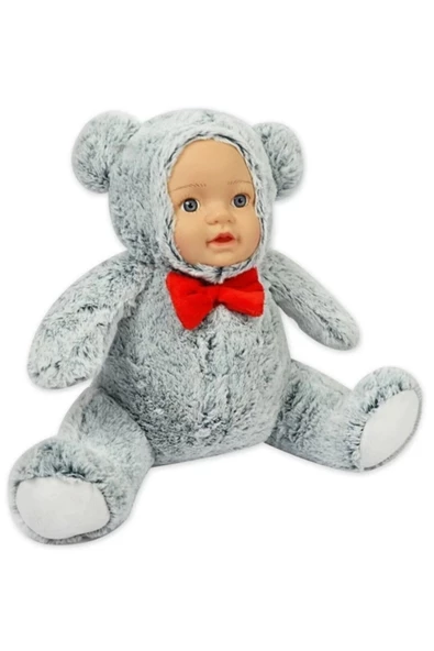Halley Sevimli Gerçek Bebek Yüzlü Ayıcık 30CM ürün görseli 1