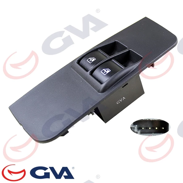 CAM AÇMA ANAHTARI FIAT LINEA ACTIVE SOL ÇİFTLİ-ÇERÇEVELİ - SÜRÜCÜ ürün görseli 1