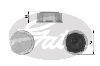 GENLEŞME TANKI KAPAĞI ESCORT-FIESTA-FOCUS-FUSION-KA-TOURNEO CONNECT-TRANSIT CONNECT-MAZDA 121 III-2 ürün görseli 1