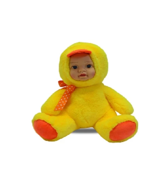 Bebek Yüzlü Sevimli Ördek Peluş Oyuncak 35 cm Sarı ürün görseli 1