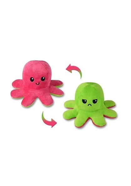 Mood Değiştiren Ahtapot Yastık Çift Yüzlü Ahtapot Peluş 20 Cm - Uyku Ve Oyun Arkadaşı Peluş Oyuncak ürün görseli 1