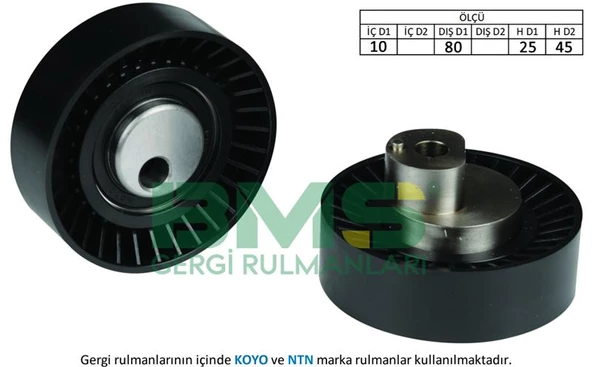 V KAYIS GERGI RULMANI BMW E36 E46 E39 E53 Z3 Z4 ürün görseli 1
