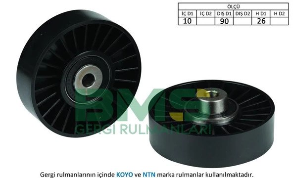 ALTERNATÖR GERGİ RULMANI BRAVA-BRAVO 1.4-1.8 16V 95-01 -DOBLO-ALBEA-PUNTO 1.8 10- LINEA- MAREA 1.8 ürün görseli 1