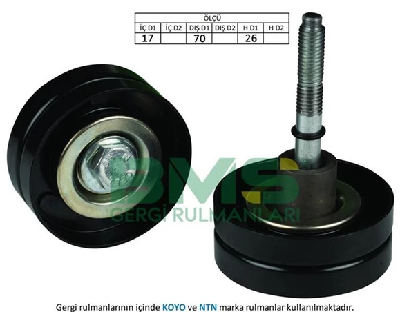 ALTERNATÖR GERGİ RULMANI GOLF5-6-JETTA-PASSAT-TIGUAN-A3-SCIROCCO 1.4 TSI BLG-BMY-CAVA ürün görseli 1
