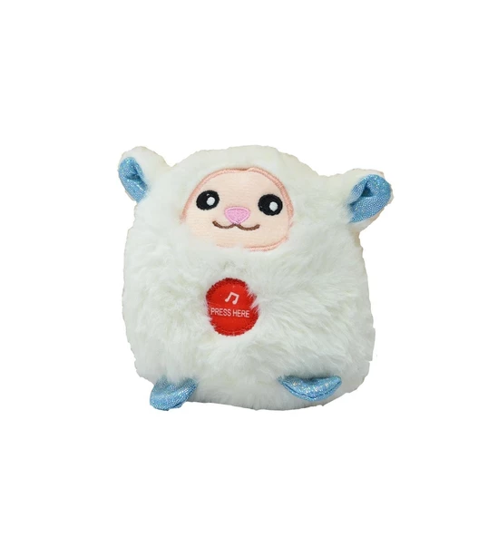 Sevimli Sesli Mini Kuzu Peluş Beyaz 10 CM - Uyku Ve Oyun Arkadaşı Peluş Oyuncak ürün görseli 1