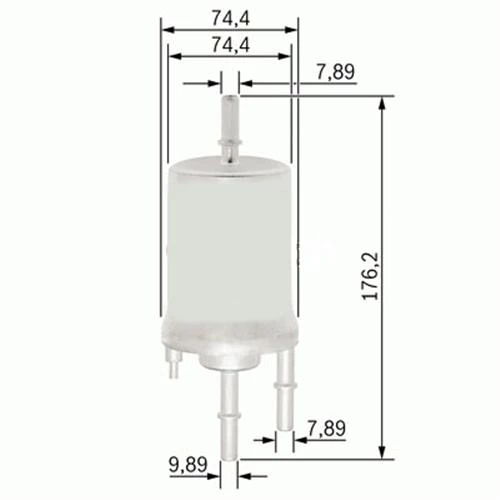 YAKIT FİLTRESİ AUDI A4 1.8T 02-04 - A6 2.4-3.0 04-06 - A8 6.0 03-10 x ürün görseli 1