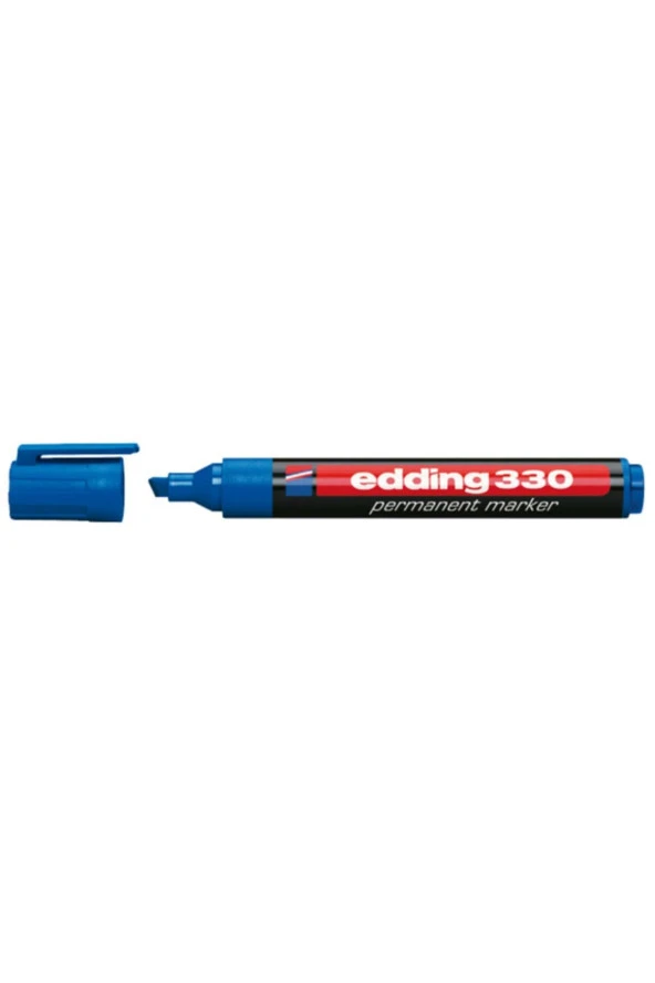 Edding Markör Permanent Kesik Uçlu 1-5 MM Mavi 330 (10 Lu Paket) ürün görseli 1