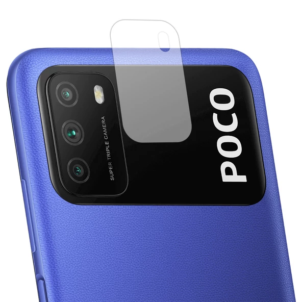 Xiaomi Poco M3 Kamera Lens Koruyucu Nano Cam Şeffaf Tam Kaplama ürün görseli 1