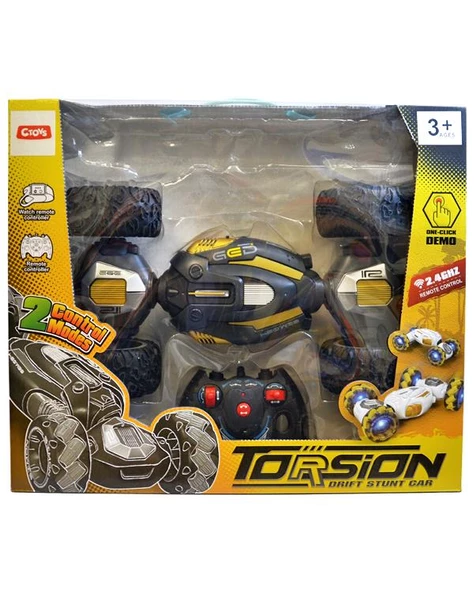 Ctoys Uzaktan Kumandalı 360 Derece Dönebilen Dublör Araba Gri QX038 ürün görseli 1