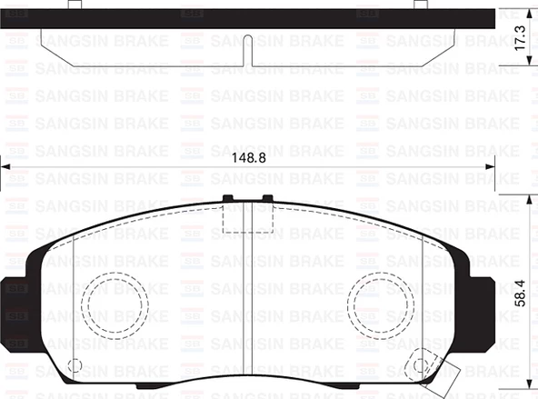 ÖN FREN BALATA HONDA CIVIC 1.6L R16A2 VTEC sedan FB7 12-15 - telli tip balata ürün görseli 1