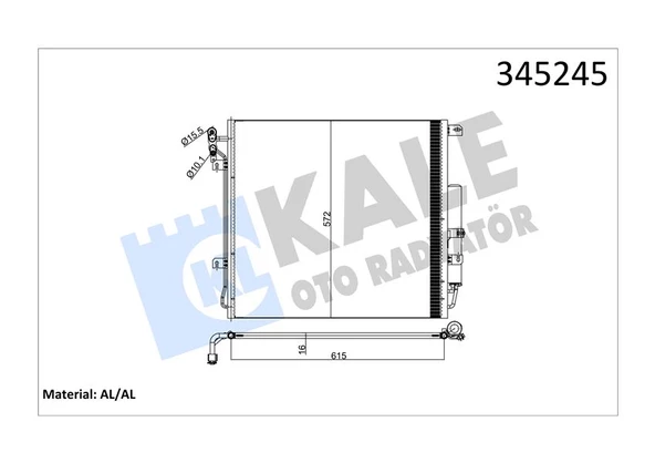 KLIMA RADYATORU DISCOVERY 3 L319 04 09 RANGE ROVER SPORT I L320 06 10 ürün görseli 1