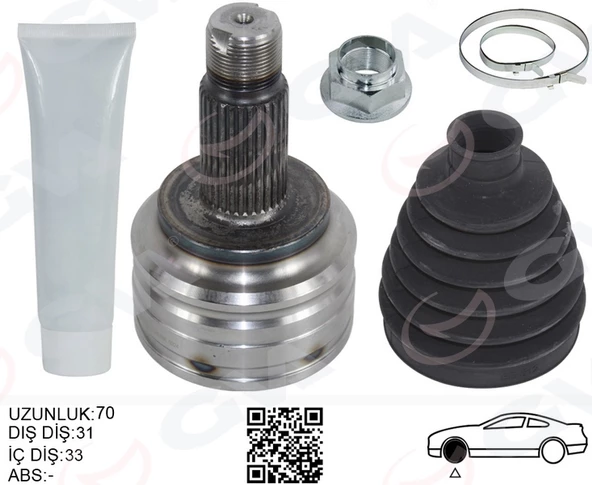 AKS KAFASI DIŞ ÖN SAĞ/SOL BMW X3 E83 137MM ürün görseli 1
