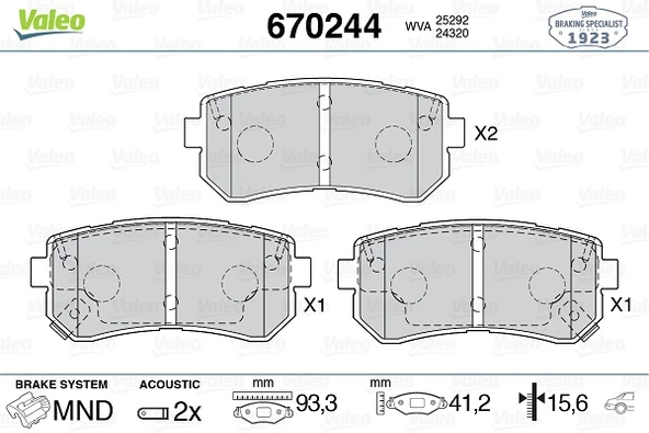 ARKA BALATA HYUNDAI İX35 1.6-2.0-2.0 4WD 10 KIA CERATO II 2.0-1.6 CVVT-2.0 GDI 10 ürün görseli 1