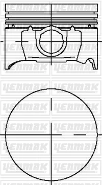 PISTON SEGMAN STD 8060MM MONDEO II ZH 18 16V ZETEC 103PS -113PS 95 99 ürün görseli 1