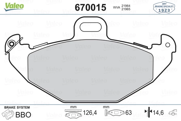 ARKA BALATA LGN 1.6 1.8 1.9DCİ 2.0 16V-2.2 3.0 93-01 ürün görseli 1