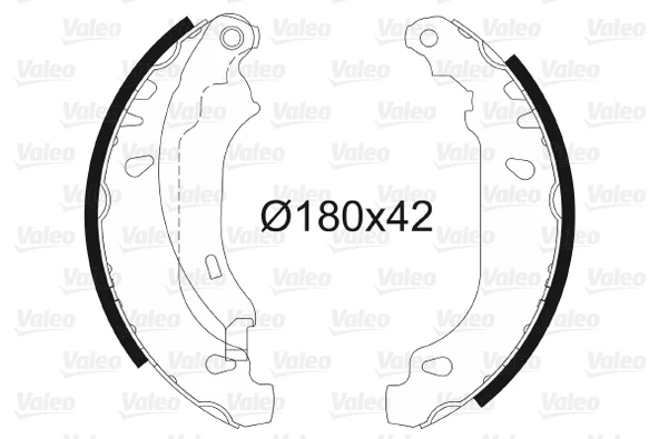 ARKA PABUÇ BALATA CLIO II 98 05 SYMBOL II 08 LOGAN 04 11 SANDERO 08 11 180x40 ürün görseli 1