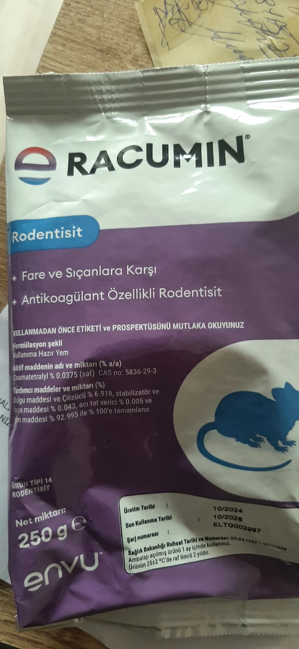 BAYER RACUMİN FARE ZEHİRİ - Resim 2