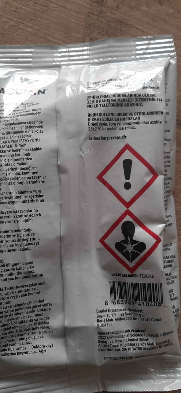 BAYER RACUMİN FARE ZEHİRİ - Resim 3
