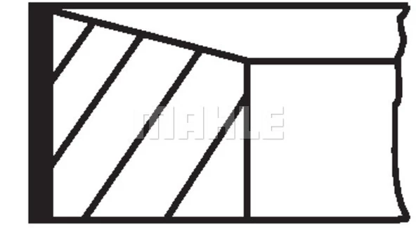 SEGMAN STD 80.00mm MERCEDES OM622 OM626 W205 W447 ürün görseli 1