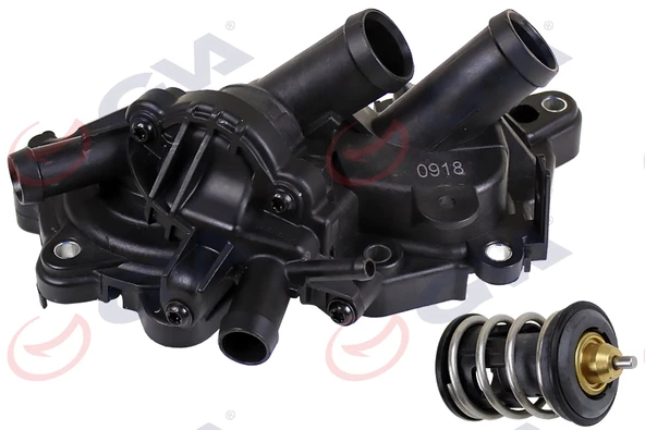 TERMOSTAT KOMPLE GOLF VII-LEON-A3 1.0-1.2-1.4-1.6 TSI 5 ÇIKIŞ ürün görseli 1