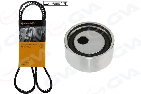 EKSANTRİK GERGİ KİTİ RENAULT CLIO I 90 98 R19 88 95 MEGANE I 96 99 095x170 1.2-1.4-1.6 ürün görseli 1
