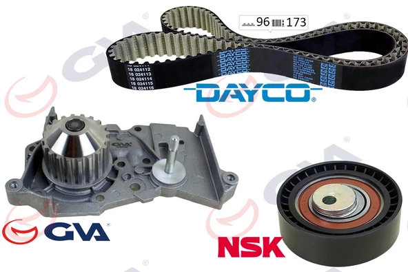 DEVİRDAİMLİ EKSANTRİK GERGİ KİTİ 096x173 DACIA LOGAN 04 SANDERO 08 DOKKER 13 1.4 K7J 1.6 K7M ürün görseli 1