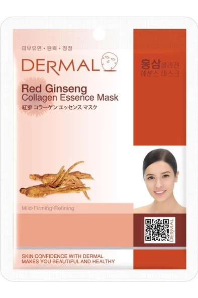 Dermal Arındırıcı, Serinletici, Sıkılaştırıcı Kırmızı Ginseng Özlü Kolajen Maske 23gr ürün görseli 1