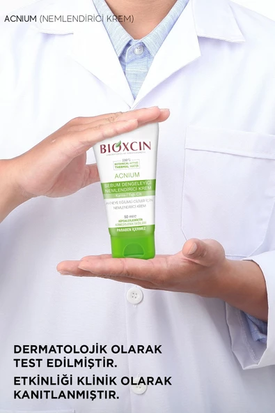 BİOXCİN ACNİUM DENGELEYİCİ NEMLENDİRİ KREM 50 ML - Resim 2