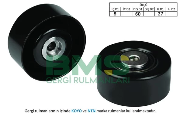 ALTERNATÖR GERGİ RULMANI PARTNER-P206-306-JUMPY1.9D -P307 1.4 16V-1.6 16V-C2 1.4-1.6-C3 1.4i-1.4 16V ürün görseli 1