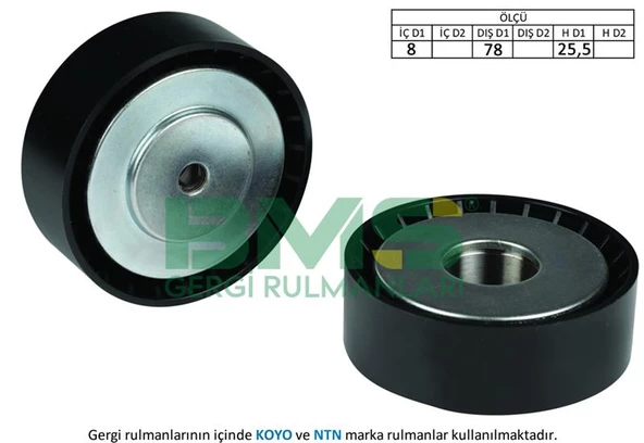 ALTERNATÖR GERGİ RULMANI TRANSPORTER T4 2.4D AJA 90-03 ürün görseli 1