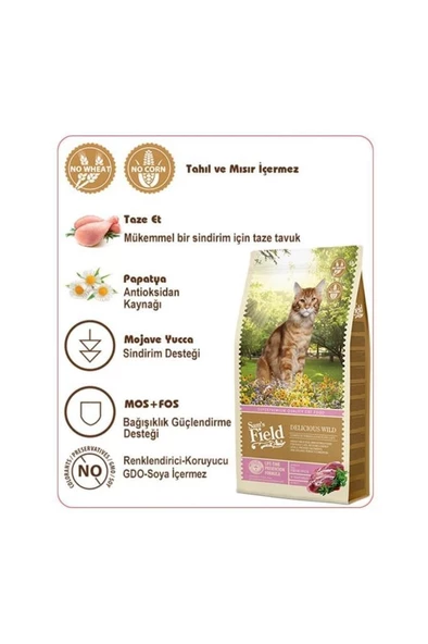 Sam´s Field Cat Delicious Wild 7,5 kg SKT: 10/2026 ürün görseli 1