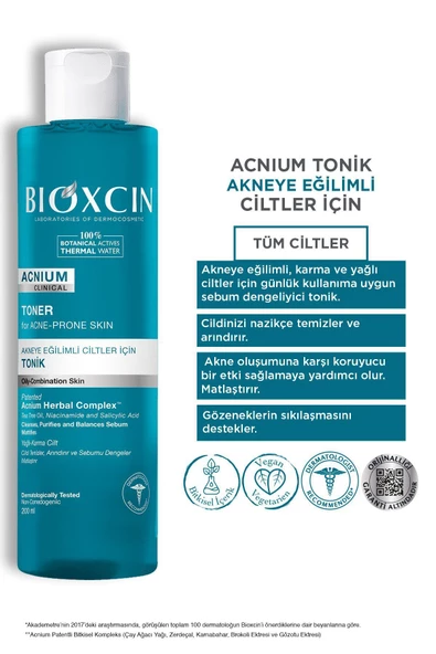 BIOXCIN ACNIUM TONİK 200ML - Resim 6