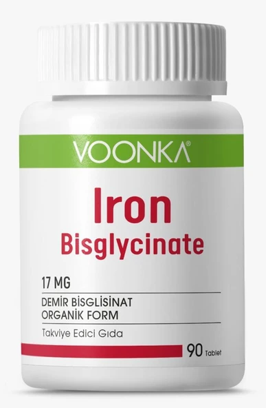 Voonka Iron Bisglycinate Demir 90 Tablet ürün görseli 1
