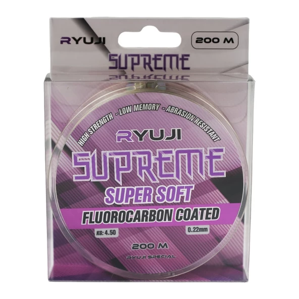 Ryuji Supreme Super Soft Green 200m Fluorocarbon Coated Misina Kalınlık (mm) : 0,45mm ürün görseli 1