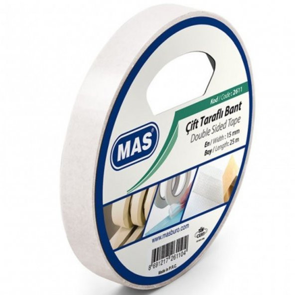 Mas Çift Taraflı Bant 15x25 Mt 2611 - Resim 2