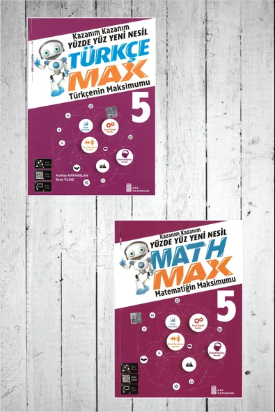 Ata 5.Sınıf Türkçe Max-Matematik Max(Yüzde Yüz Yeni Nesil) ürün görseli 1