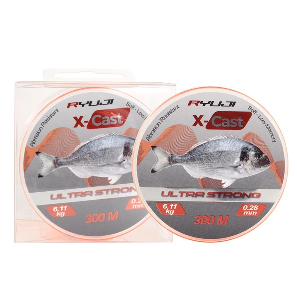 Ryuji X-Cast Surf Orange 300m Monofilament Misina Kalınlık (mm) : 0,25mm ürün görseli 1